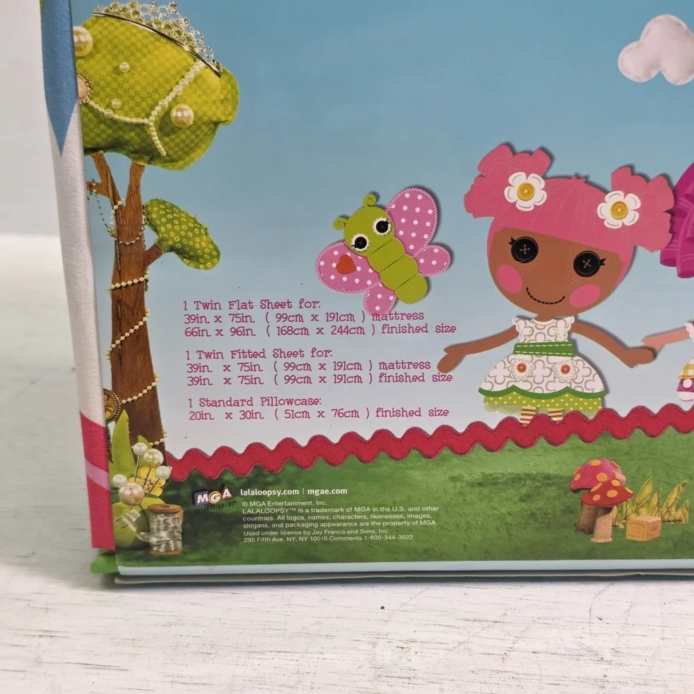 Lalaloopsy Super Soft & Comfortable Toddler Girls Twin 3pc Microfiber Sheet Set
